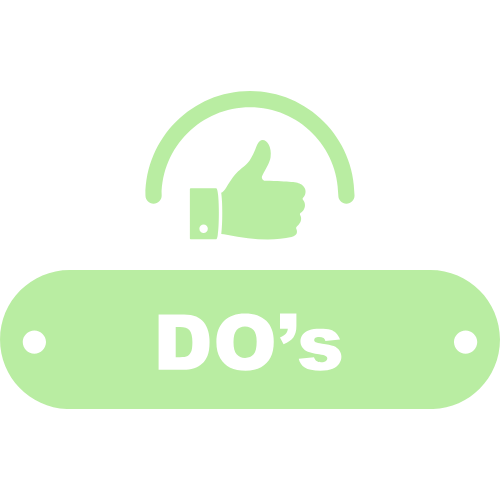 Don'ts